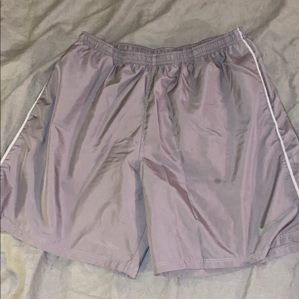 Men’s gray L dri fit running shorts